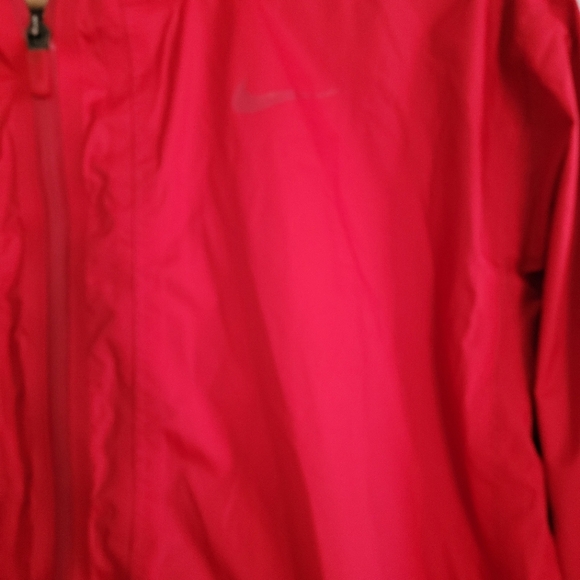 Nike Red Hooded Pullover Half Zip Storm Fit Rain Jacket/Windbreaker Size Large - Picture 5 of 5